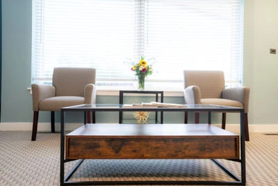 inside the waiting room at Park Ridge Smile Center