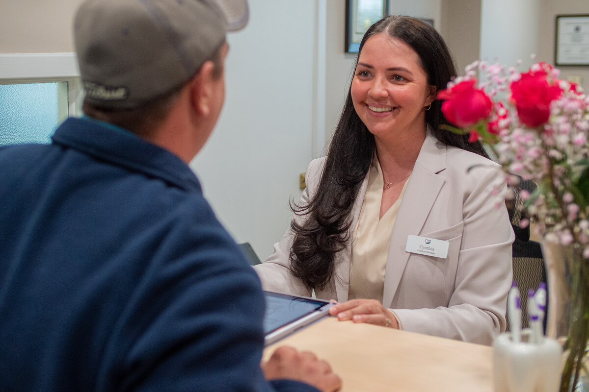 The friendly front desk staff at Park Ridge Smile Center in Park Ridge IL